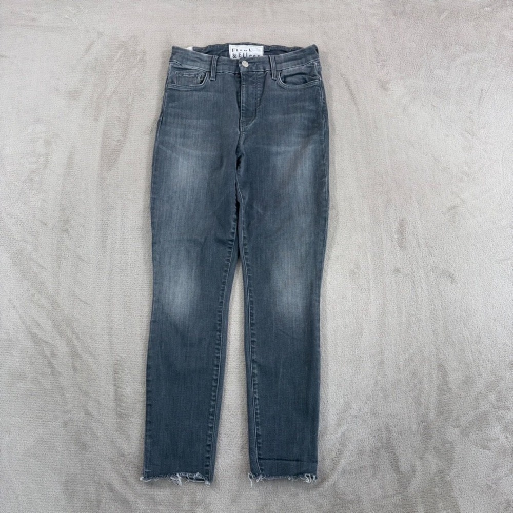 Frank & Eileen Sligo Italian Performance Denim Jeans in Grey Wash Women 26 USA